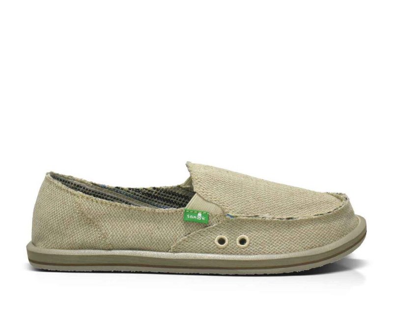 Sanuk Donna Hemp Women\'s Shoes Beige | Canada 154GSO